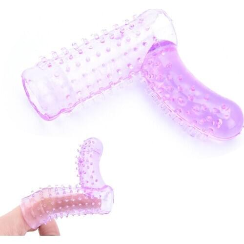 Pussy Finger Sleeve Vibrator Female Masturbator Massage Clit Stimulate Sex Toys For Women Lesbian Orgasm Adult Products