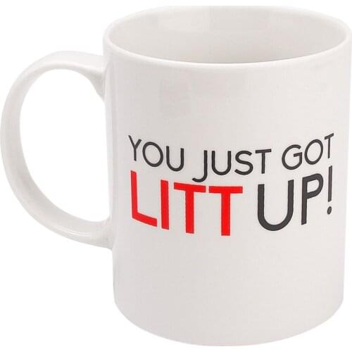 Inspiration funny cup of coffee milk tea white ceramic cup portable travel portable household 8*9.3cm