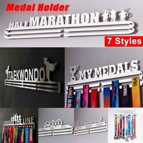 Durable Stainless Steel Medal Hanger Medal Holder Display Rack Running Swim Gymnastics Marathons Sport Medal Gift Decoration