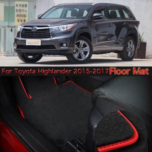 Savanini High Quality Soft Nylon Custom Made Non Slip Heavy Duty Floor Carpet Mat Rugs For Toyota Highlander 2015-2017