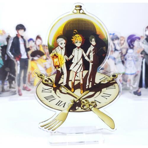 Japan Anime The Promised Neverland Yakusoku no Neverland Emma Ray Norman Cosplay Acrylic Stand Model Plate Desk Decor Xmas Gifts