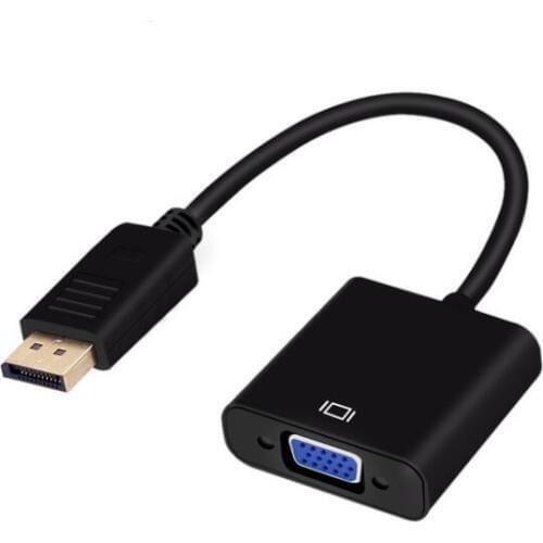 Hot sale Male Display Port DP to VGA Female Adapter Cable Converter For Projector DTV TV HDVD Player 1080P