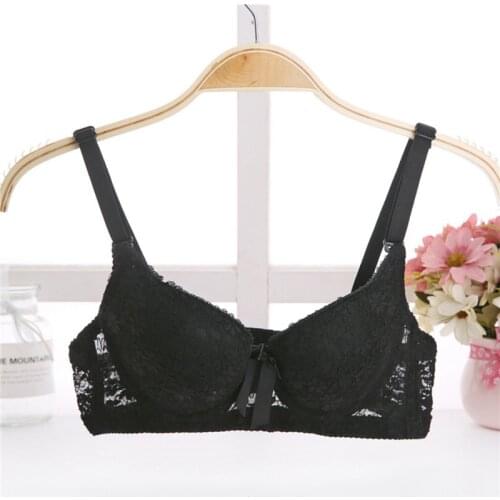 Ladies' Fashion Lace Sexy Push Up Bra Soft Steel Ring Comfortable Breathable Gathered Underwear Adjustable Bra