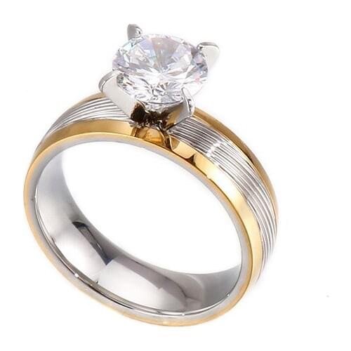 Western designer two tone wedding band vintage engagement rings for women