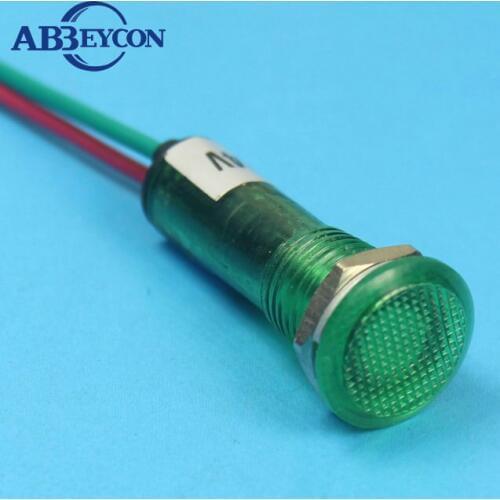ZS26 green indicator light with CE RHOS approved 10mm pilot lamp 220v