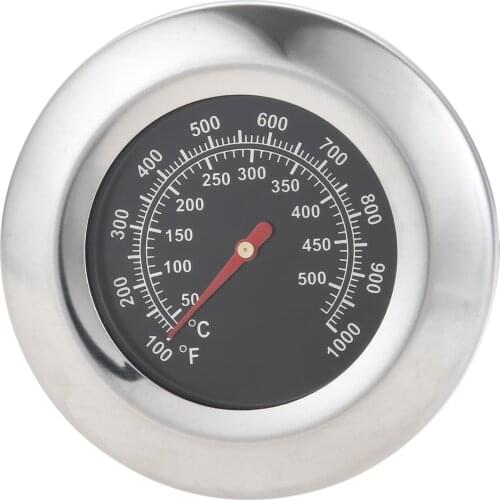 0-1000F BBQ Barbecue Charcoal Grill Pit Wood Smoker Temperature Gauge Grill Pit Thermometer Fahrenheit