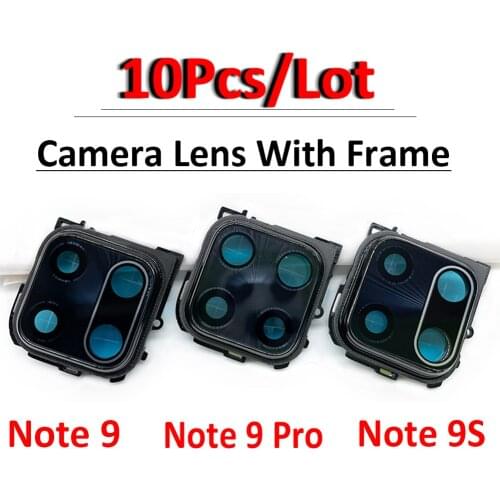 20Pcs/Lot, New Rear Camera Glass Lens Back Camera Glass Cover For Xiaomi Redmi Note 9S 9 Pro