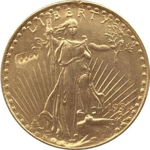 1931 $20 St. Gaudens Coin Copy Free shipping