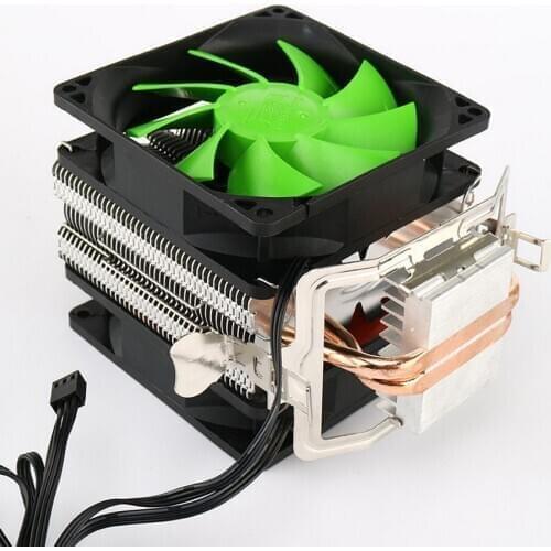 20pcs Dual Fan Hydraulic CPU Cooler Heatpipe Fans Heatsink Radiator For Intel LGA775/1156/1155 AMD AM2/AM2+/AM3/AM4