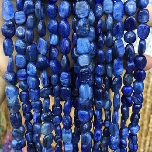 6-8mm 8-10mm Irregular Natural Cat Eye Kyanite Stone Beads Loose Spacer Disthene Stone Beads Cyanite For Jewelry Making DIY 15
