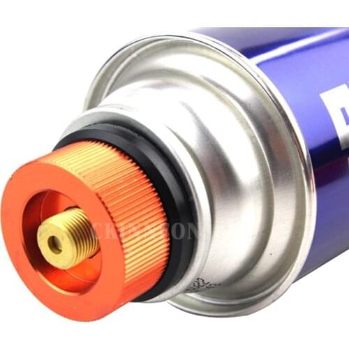 200Pcs/Lot Hiking Camping Aluminum Stove Adapter Conversion Split Type Gas Furnace Connector Cartridge Auto-off Tank Adapter