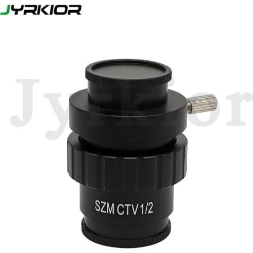0.3X 0.5X 1X C mount Camera Lens Adapter SZMCTV 1/2 1/3 1X Adapter For Simul Focal Trinocular Stereo Microscope CTV lens