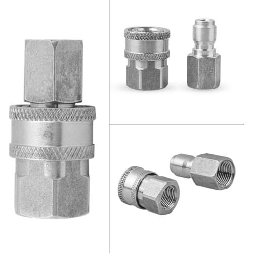 High Pressure Washer Adapter Spray 3/8inch Female/Male Quick Connect Plug for Car Washing Machine