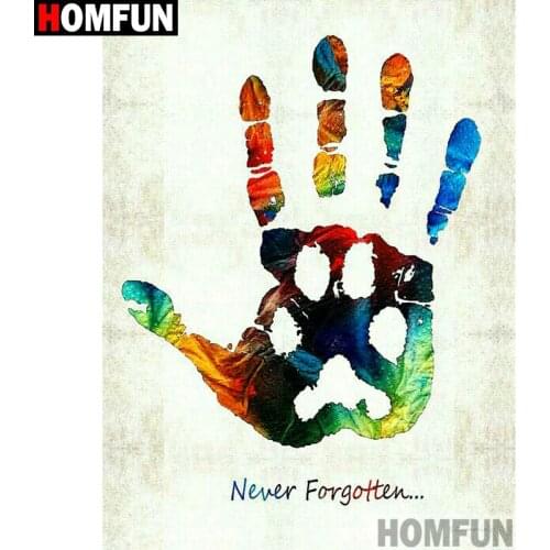 HOMFUN Full Square/Round Drill 5D DIY Diamond Painting "Hand oil painting" Embroidery Cross Stitch 3D Home Decor Gift A11603