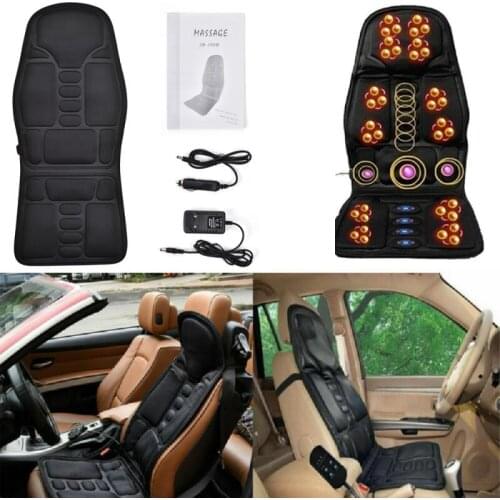Car Electric Massage Cushion Lumbar Support Cushion Head Neck Massage Seat Cervical Spine Steam Shoulder Car Massage Cushion