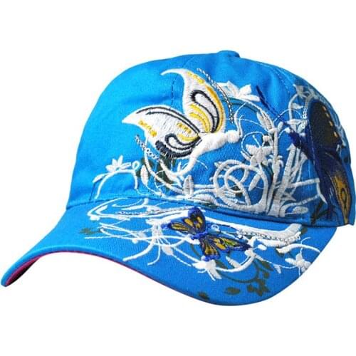 Newly Women Embroidery Baseball Hat Cap Breathable Outdoor Sports Visor Cap