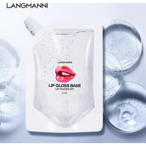 50ml Lip Gloss Base Oil Non-Stick Cup Moisturizing Transparent DIY Lipstick Raw Material Gel Lips Gloss TSLM1