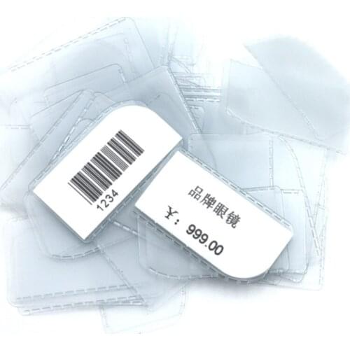 Frosted Glasses Leg Label Cover Both Sides Tag Sleeve To Wear Price Sign No Glue