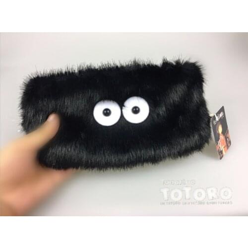 My Neighbor TOTORO Dust Soot 23CM Pencil Bag Coin Bag Cosmetic Bag Plush Doll Keychain Toy Retail