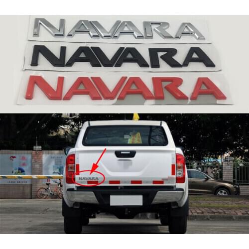 For Nissan Frontier D40 Pickup D21 D22 Navara Logo Emblems Rear Tailgate Trunk Letters Decals