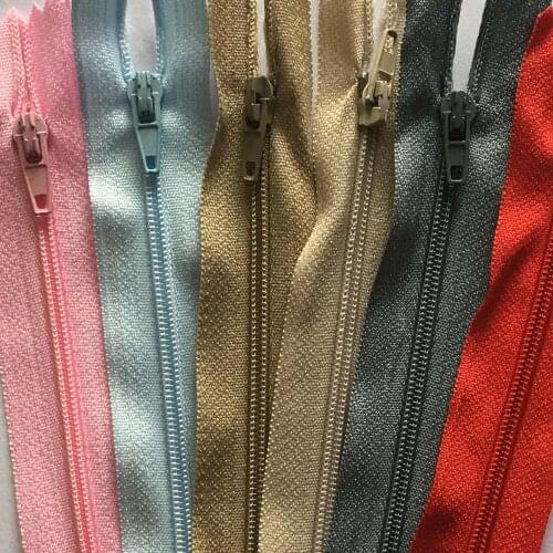 5/10/20pcs 30cm 35cm 40cm Nylon Coil Zippers for Tailor Sewing Crafts Nylon Zipper For DIY Clothes Trousers Bag Garment Bulk