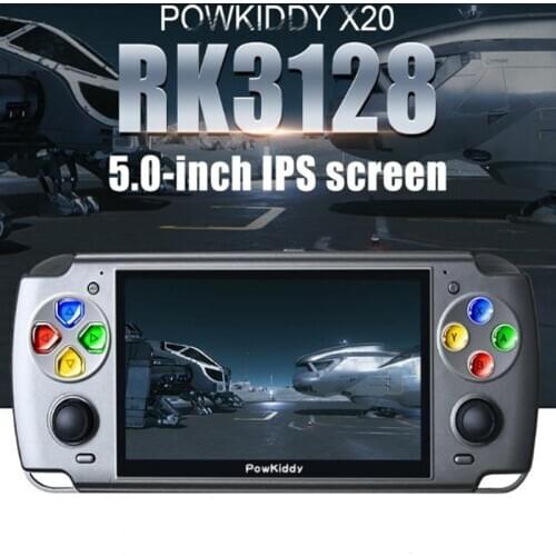 Powkiddy X20 Portable Retro Handheld Game Console With Double Joystick Game Player Support TF Video Output Game For PS1 Kids
