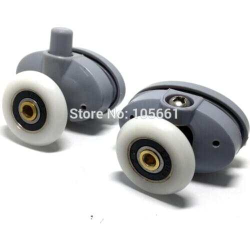 Shower Door Roller Runner Wheel Diameter25mm, Set of 8 (two screw distance 26mm)