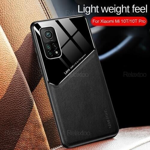 Luxury Shockproof Business Leather texture Case For Xiaomi Mi 10T Pro 10 Ultra Note 10 Note10 Lite CC9 Pro Car Holder Case Cover