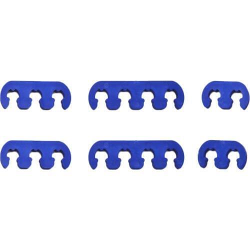 Blue Spark Plug Wire Cable Dividers 7mm 8mm 9mm Universal Fit For Chevy Ford