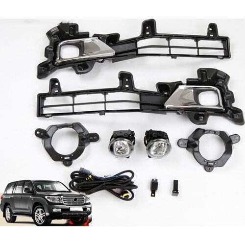 Original Design LED Front Fog Lamp Light Grille Insect For Toyota Land Cruiser 200 FJ200 LC200 2016 2017 2018 Accessories