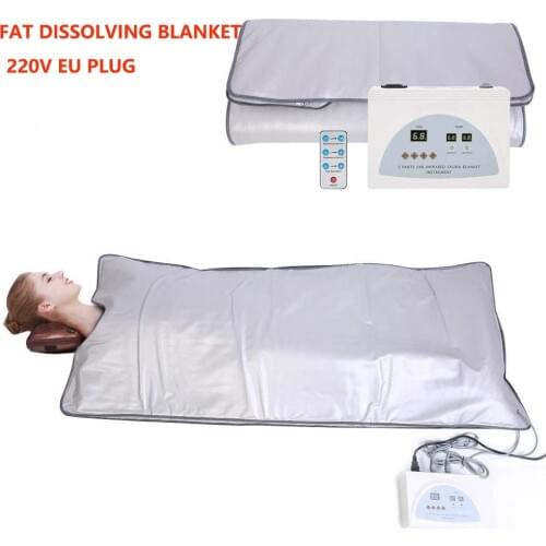 Hot Digital Far-Infrared Heat Sauna Blanket 2 Zone Controller Thin Body Beauty Slimming Body Shaper Thermal Sauna Blankets Home