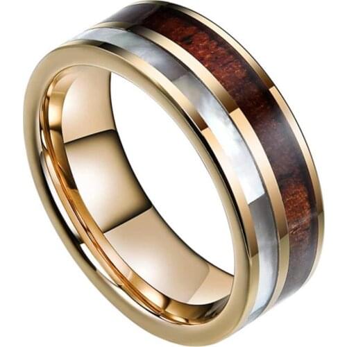 TOPZBAO Gold Rings For Men