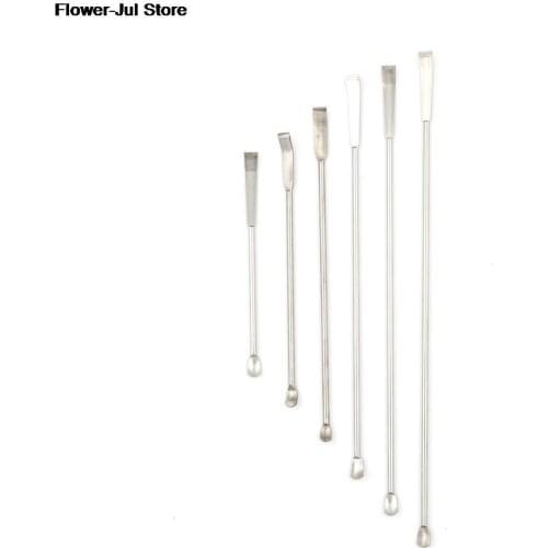 10cm-22cm Stainless Steel Medicinal Spoon Spatula Shovel Head Experiment Pharmacy Laboratory Teaching Use 1PC
