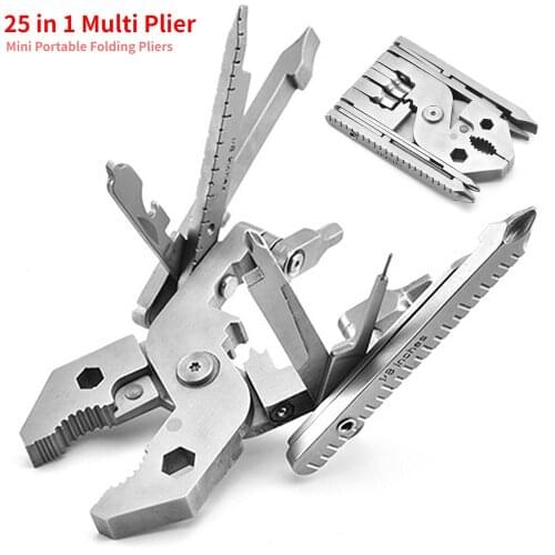 25 In 1 Multi Plier Wire Stripper Multitool Plier Cable Wire Cutter Multi Tools Outdoor Camping Folding Knife Pliers Hand Tools