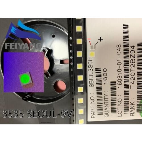 50pcs/lot For 3535 SEOUL 9V LED Repair TV Application LCD Backlight for TV LED Backlight 1W-3W 9V 3535 3537 Cool white CHIP-1
