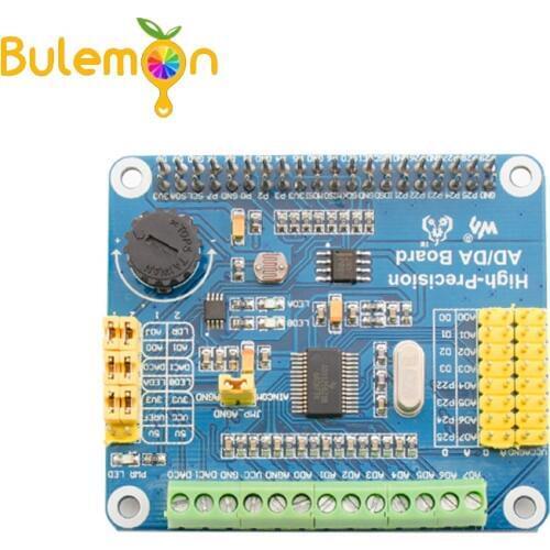 ADS1256 DAC8552 High Precision AD/DA Digital Module Expansion Board For Raspberry Pi A+/B+/2B RP014