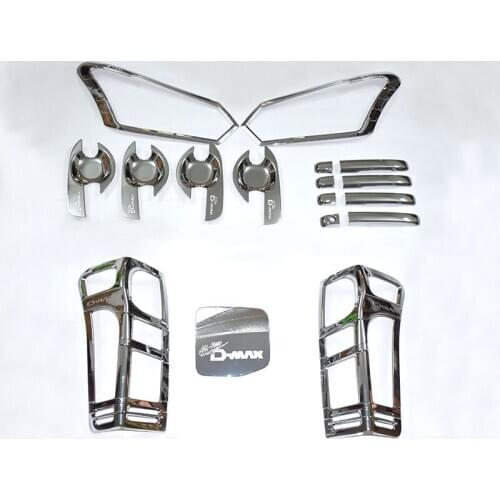 FREE SHIPING for D-MAX accessory Full set DMAX accessories complete set for 2016 2017 2018 D-MAX black cover