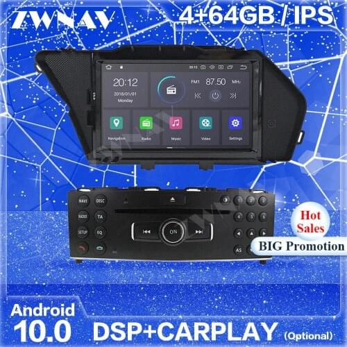 Carplay IPS 2 Din Android 10 Screen For Mercedes Benz GLK X204 GLK300 GLK350 Auto Audio Radio Stereo Multimedia Player Head Unit