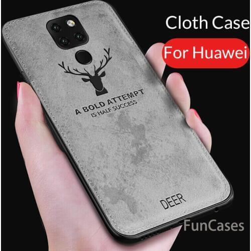Deer Cloth Phone Case on For Huawei Mate 20 Lite Silicone Back Cover For Huawei Mate 20 Pro Mate20 X P20 Lite P20 Pro Case Coque