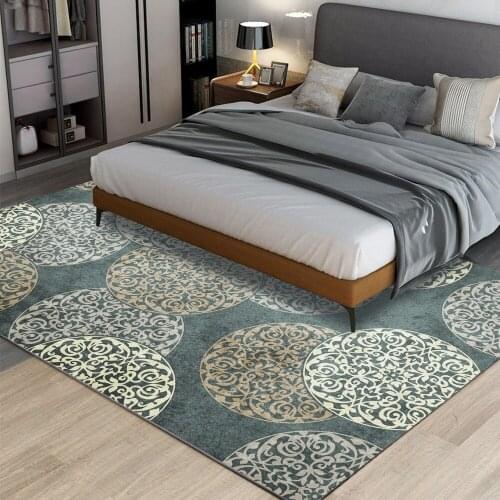 European Big Circle Rugs Living Room Fashion Retro Bedroom Bedside Carpet Home Room Decoration Floor Mat Non-Slip Area Rug 2021