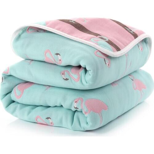 Baby Blanket 80*80CM Muslin Cotton 6 Layers Thick Newborn Swaddling Autumn Baby Swaddle Bedding Receiving blanket