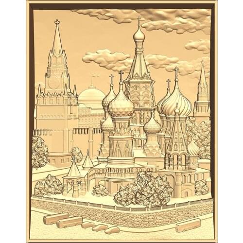 St. Petersburg Church STL Model for CNC Router 3D Printer Artcam Aspire Bas Relief