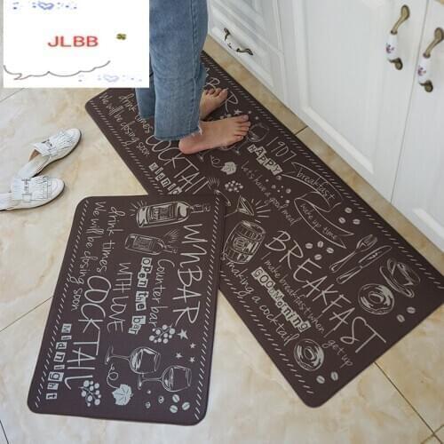 PVC Soft Kitchen Mat Simple Rugs Home Carpets For Living Room Bedroom Rugs Floor Door Mat Nordic Style Kitchen Carpet Area Rugs