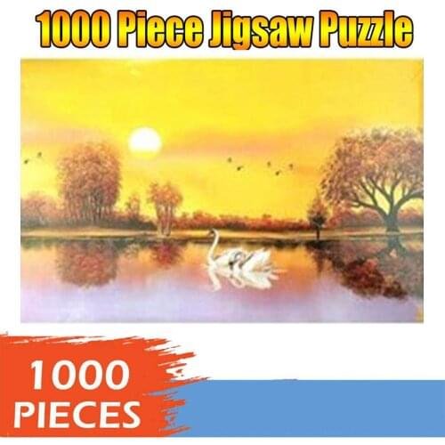 Puzzles 1000 Piece Large Puzzle Game Interesting Toys Personalized Gift Adults Children Landscape Pattern Paper jigsaw Game