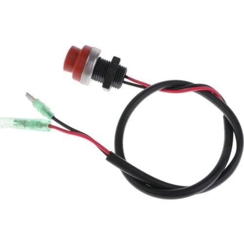 Tether Outboard Engine Motorcycle Kill Stop Switch Cut Off Boat Dirt Push Button Boat Marine Yacht Engine Start Stop Switch