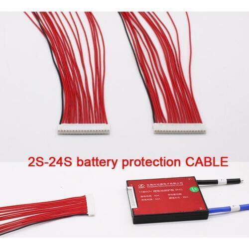 Battery protection board Balance cable wire FOR Li-ion lifepo4 LTO Lithium batteries 3S 4S 6S 7S 8S 10S 12S 13S 14S 16S 17S