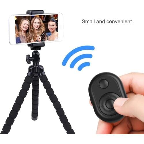 Portable Wireless Bluetooth-compatible Remote Shutter Controller Button Self-timer Camera Stick Shutter Release Phone Controller