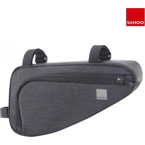 Sahoo 121469-SA Bicycle Frame Corner Bag MTB Road Cross Rail Triangle Pouch 2 Side Pockets Compact Carryings Storage