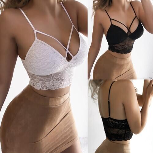 Sexy Women Solid Bralette Bustier Crop Top Bra Shirt Vest Sexy lingerie women underwear lingerie set нижнее белье для секса