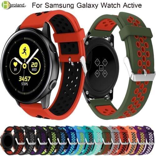 Hot sale WatchBands for Samsung Galaxy Watch Active Band silicone for Samsung Galaxy 42mm replacement Sports Watches wristStrap